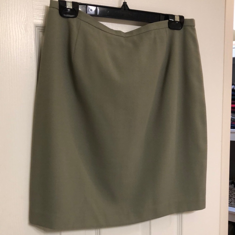 Classic Olive Green Skirt